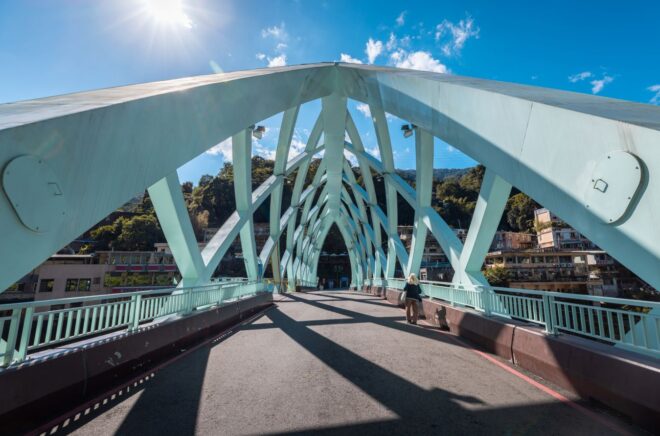 Blue triangle bridge