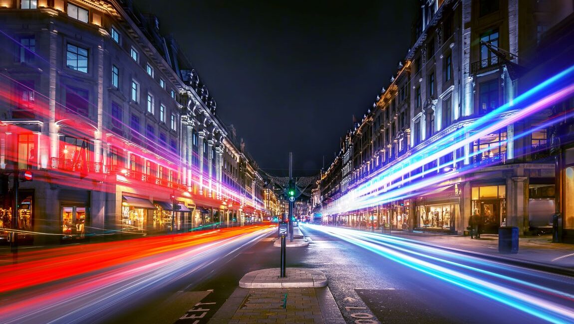 Reget street at night